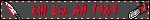 Blinkie with the words “Kill Em All 1989” in the same font in red between a bloody knife and chainsaw