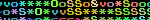 Untitled Randomly changing characters in shifting rainbow colors, on a black background