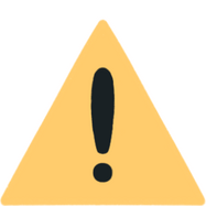 A warning sign with an exclamation mark